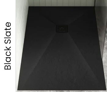 Hudson Reed Black Slate Shower Trays