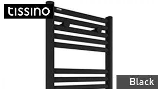 Tissino Hugo Matt Black Electric Towel Radiators