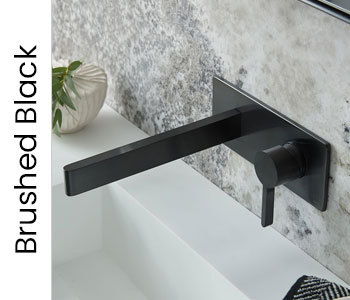 Vado Individual Brushed Black Bathroom Taps