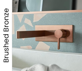 Vado Individual Brushed Bronze Bathroom Taps