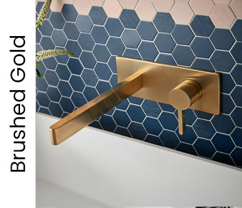 Vado Individual Brushed Gold Bathroom Taps