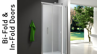 Bi Fold and Infold Shower Doors and Enclosures