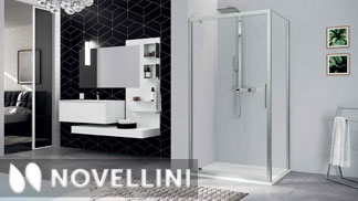 Novellini Kuadra 2 G Hinged Shower Door