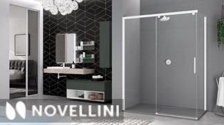 Novellini Kuadra 2 PH+FH Sliding Shower Enclosures