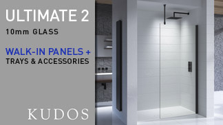 Kudos Ultimate2 Black 10mm Wet Room Panels