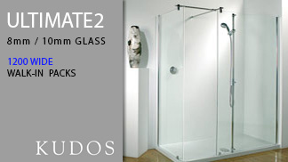 Kudos Ultimate2 1200mm Walk in Shower Packs