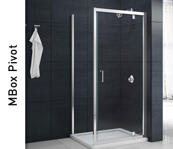 Merlyn Mbox Pivot Shower Doors and Enclosures
