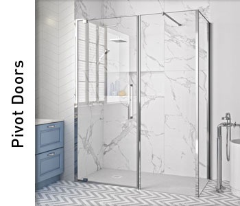 Merlyn 10 Series Pivot Shower Doors & Enclosures