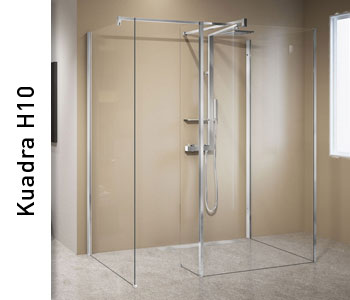Novellini Kuadra H10 Three Sided Wetroom Shower Enclosure
