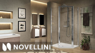 Novellini Lunes 2 PG Pentagonal Shower Enclosures