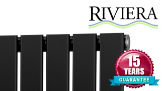 Riviera Plano Gloss Black Radiators