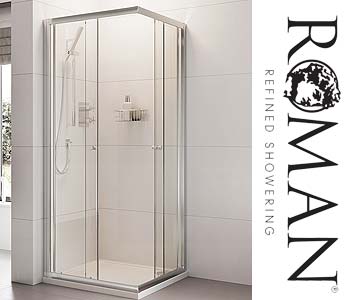 Roman Showers Corner Entry Enclosures