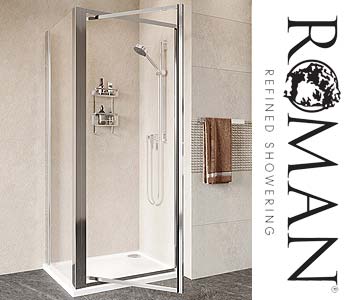 Roman Showers Pivot Doors