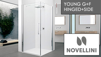 Novellini Young G+F Corner Shower Enclosures