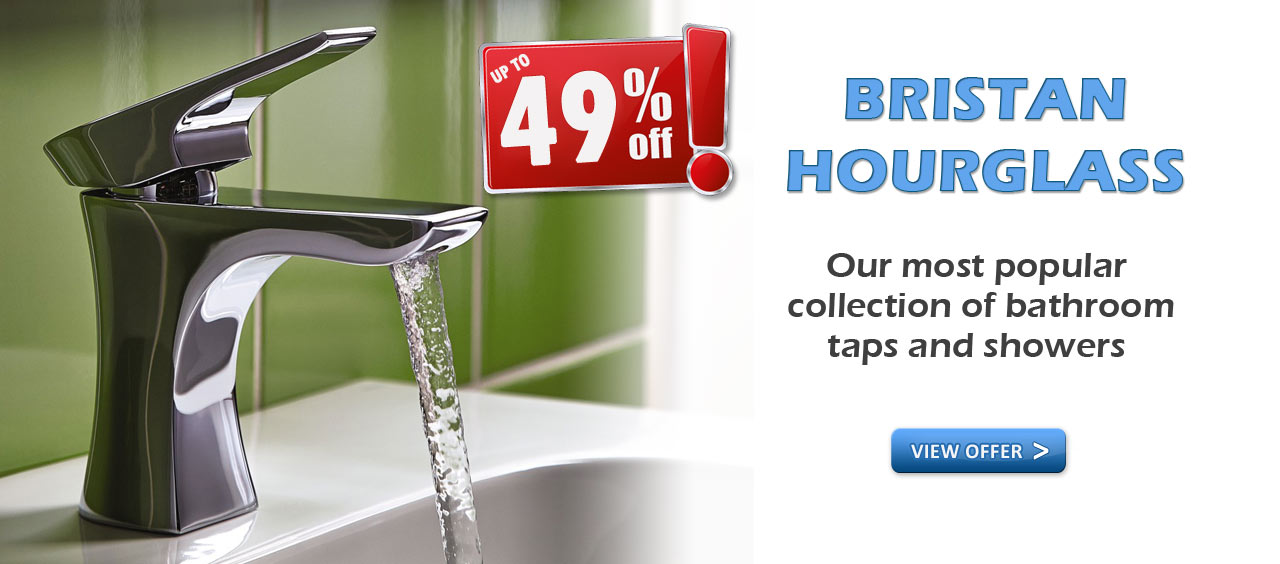 Bristan Hourglass Taps and Showers up to 49% off