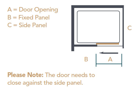 Merlyn Ionic Essence Sliding Door Dimensions