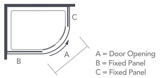 Merlyn Ionic Source Quadrant Shower Enclosure Dimensions