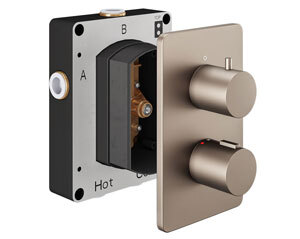 Abacus Brushed Nickel Shower Valves and Accessories - Durable and Elegant