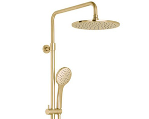 Vado Individual Brushed Gold Showers