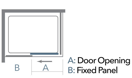 Merlyn 8 Series Frameless Sliding Door Dimensions