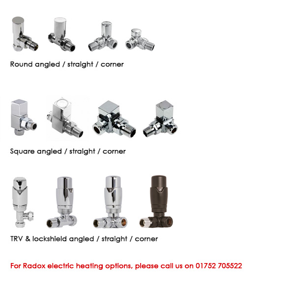 Radox radiator valve options