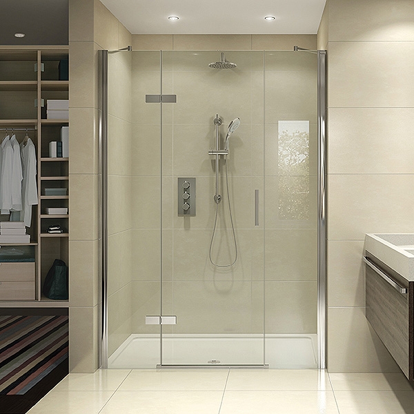 Aqata Spectra Sp470 Hinged Shower Door And Inline Panels 1000 Shower Door And Inline Panels 1000 Tap To Expand