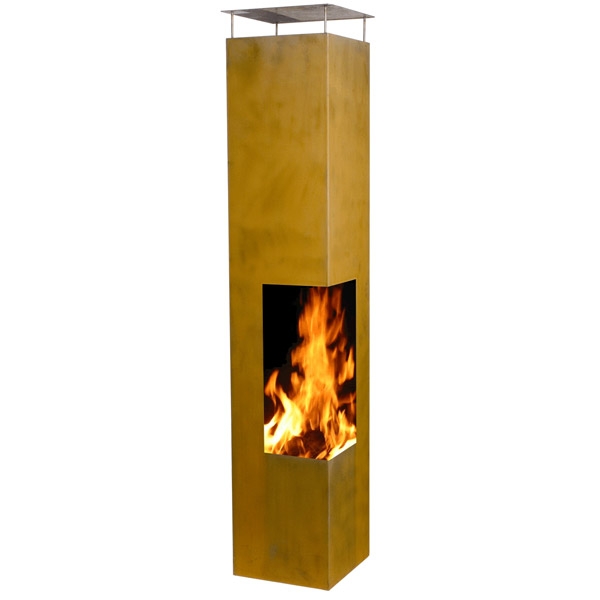Gardenmaxx Tacora Cor Ten Outdoor Fireplace Tacoracortenxl
