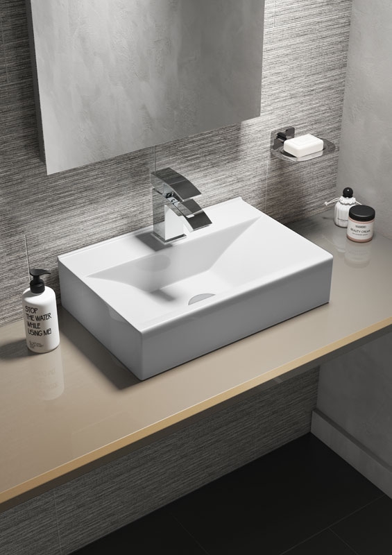 Cassellie Rectangular Wall Hung Or Countertop Basin Cvb016 Cs Cvb016