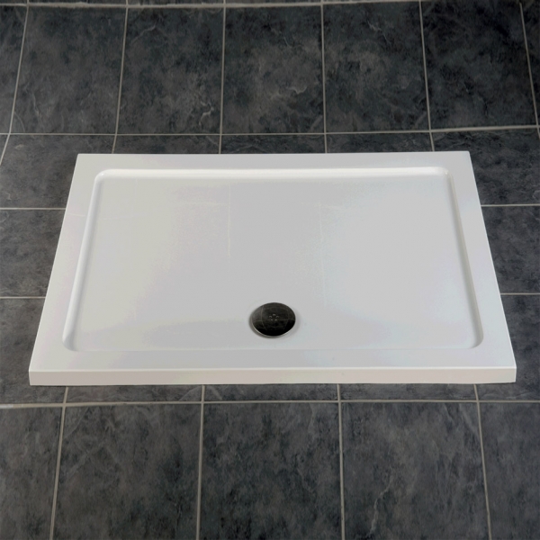 Home Standard 900mm x 760mm Low Profile Rectangular Shower Tray 