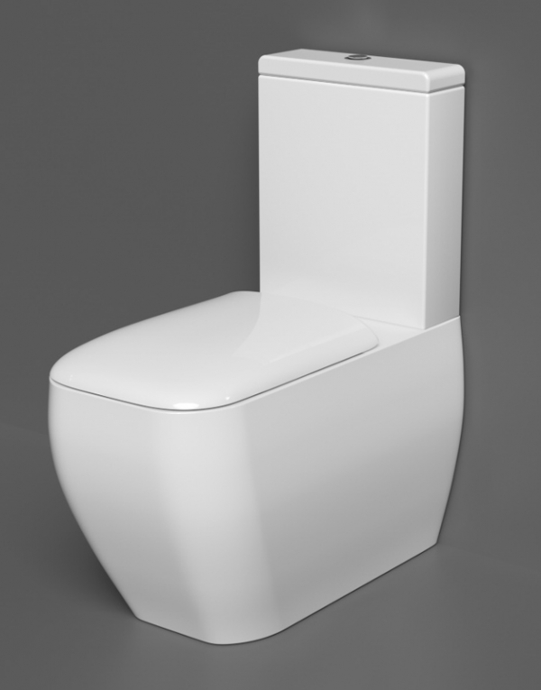 Soft Close Seat RAK Metropolitan Back to Wall Close Coupled Toilet 