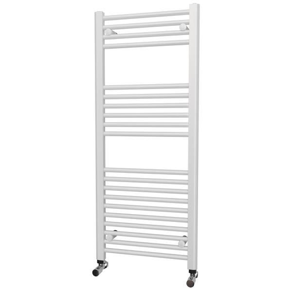 Riviera Neo STRAIGHT White Towel Radiator 1200 x 500 DRWTR12500S