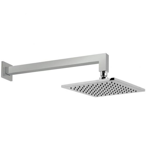 Vado Air Injected Square 200mm Shower Head With Shower Arm ATMHEADSQBSAACP