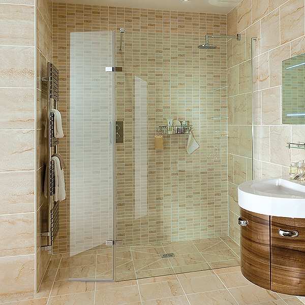 Aqata Spectra SP446 Walk In Shower with Hinged Panel 1200