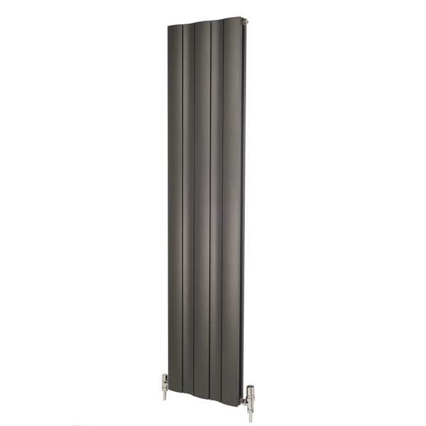 Apollo Malpensa Wave Aluminium Anthracite Designer Radiator 1800 x 728mm MALW18H9S