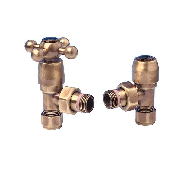 Apollo Traditional Brass Crosshead Manual Radiator Valves
