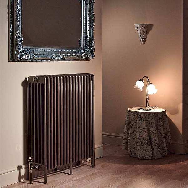 Apollo Roma 4 Column Steel Column Radiator With Feet 1000 x 582mm WF4C9H600