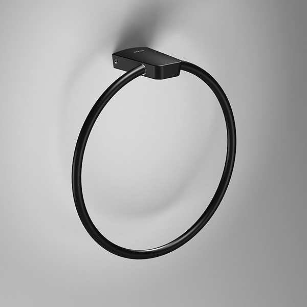 Sonia S6 Black Towel Ring Black 168224