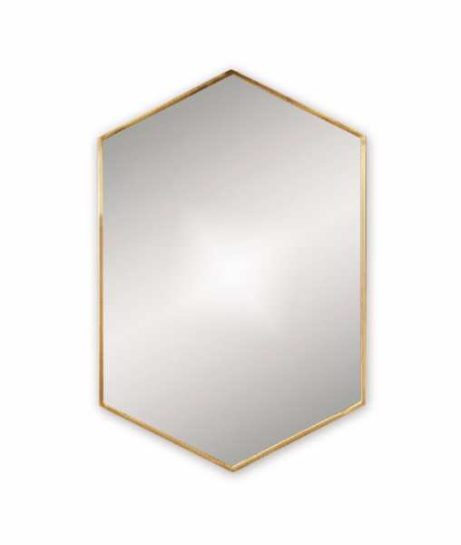 Origins Living Brushed Brass Docklands Mirror 750 x 500mm