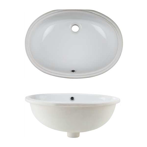 Crosswater Ancona Undermount Ceramic Basin UM5740UCW