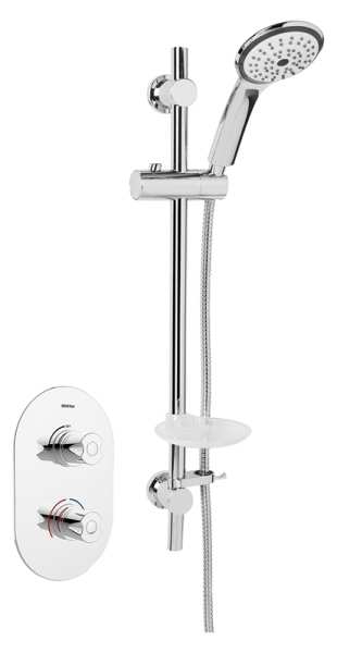 Bristan Artisan Thermostatic Recessed Dual Control Valve and Kit AR3 SHCMT C