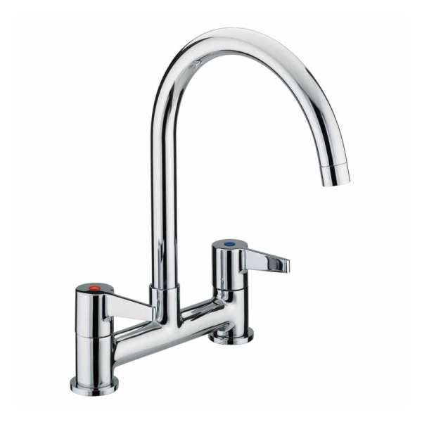 Bristan Design Utility Lever Deck Kitchen Mixer Tap Chrome Plated DUL DSM C