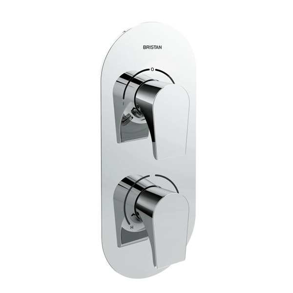 Bristan Hourglass Recessed Dual Control Shower Valve with Two Outlet Diverter HOU SHCDIV C