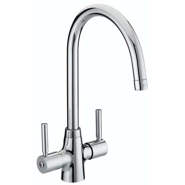 Bristan Monza Brushed Nickel Easyfit Mono Kitchen Mixer Tap MZ SNK EF BN