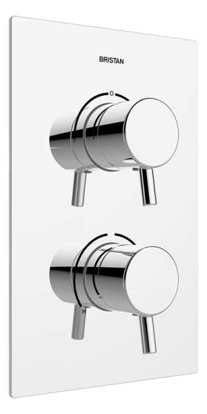 Bristan Prism Thermostatic Recessed Dual Control Valve with Integral Diverter PM2 SHCDIV C