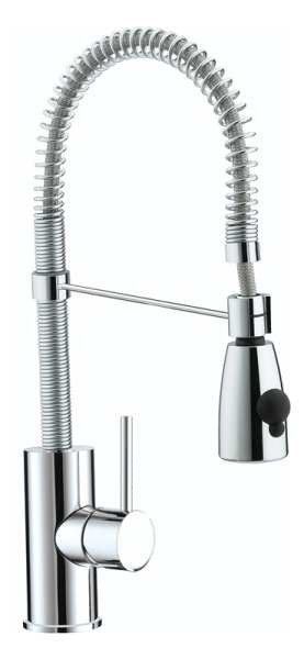 Bristan Target Chrome Mono Kitchen Mixer Tap with Pull Out Spray TG SNK C