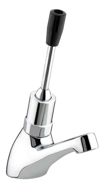 Bristan Single Timed Flow Toggle Control Basin Pillar Tap 7 lpm Chrome Z L 1/2 C