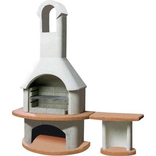 Buschbeck Carmen Masonry Stone BBQ & Side Table Set