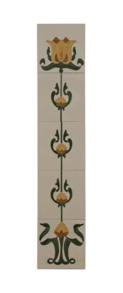 Carron Set of 10 Moss And Mustard Tiles LGC083