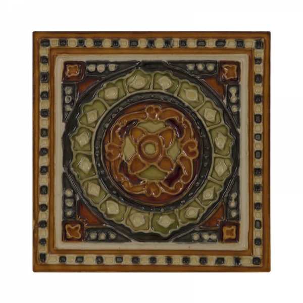 Carron Set of 10 Orange And Green Tiles LGC095
