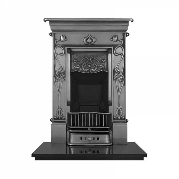 Carron Crocus Full Polish Cast Iron Combination Fireplace RX066